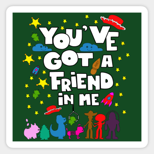 friends and toys, a fun story of love Sticker